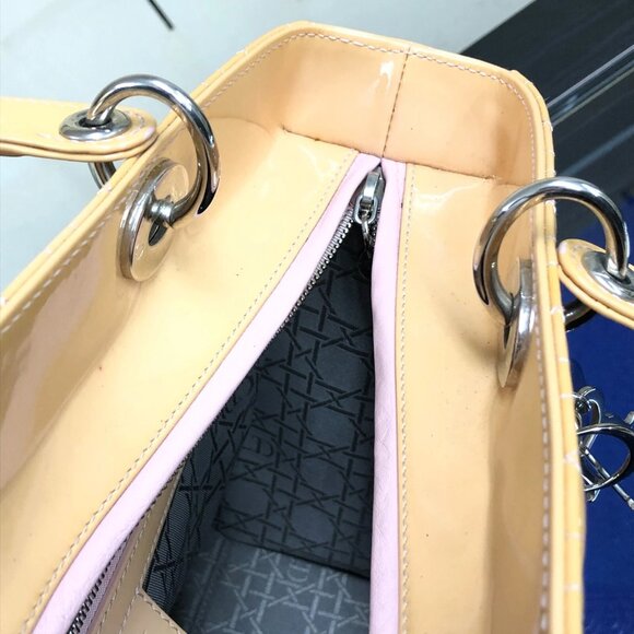 Christian Dior Cannage Lady Dior Patent Leather Tote Bag jp983-110425 - Picture 11 of 16